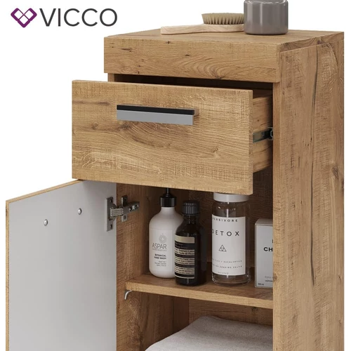 Vicco Luna midi szekrény, 79 cm, tölgy