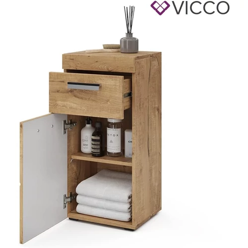 Vicco Luna midi szekrény, 79 cm, tölgy