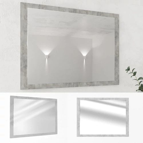 Vicco fürdőszobai tükör, beton, 45x60x2 cm
