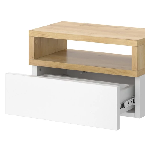 Vicco Urbano éjjeliszekrény, fehér-tölgy, 45 cm