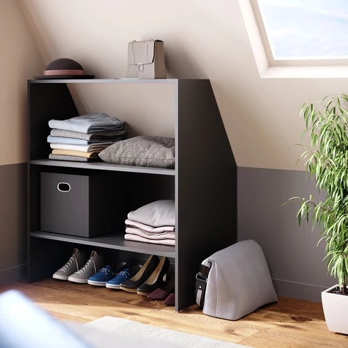 Vicco polc tetőtérbe, antracit, 90 cm 