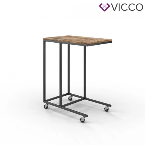 Vicco Fyrk kisasztal, dohányzóasztal kerekekkel