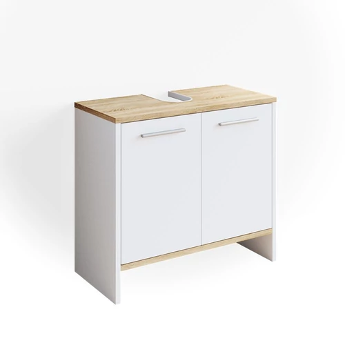 Vicco Elvio mosdószekrény, 60 cm, fehér/sonoma