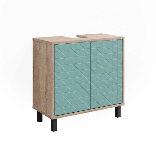 Vicco Agasta mosdószekrény, 56 cm, sonoma/menta