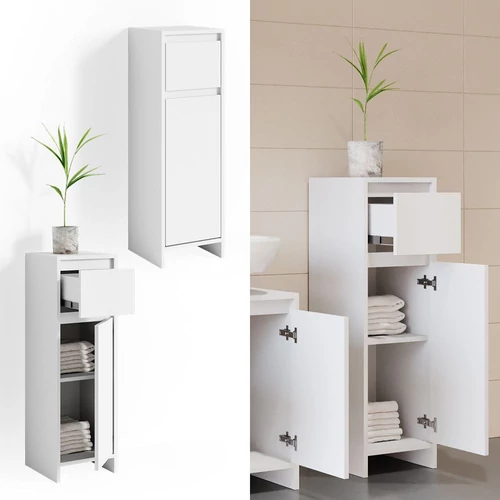 Vicco Emma midi szekrény, 95 cm, fehér