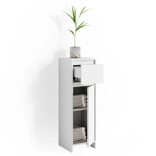 Vicco Emma midi szekrény, 95 cm, fehér