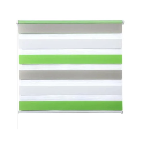 Woltu 90×150 cm sávos roló, dupla róló, zebra roló, 3 színű, fúrás nélkül