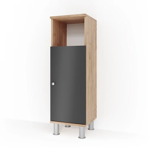 Vicco Fynn midi szekrény, tölgy-antracit, 95 cm