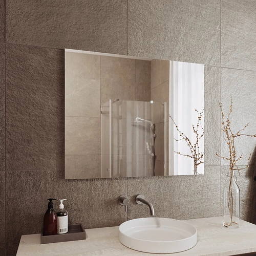 Vicco Viola tükör, fehér, 80x65 cm