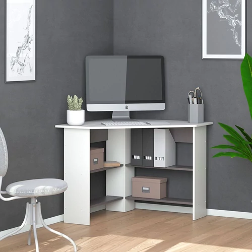 Vicco Arion sarok íróasztal, 90x90 cm, fehér-antracit