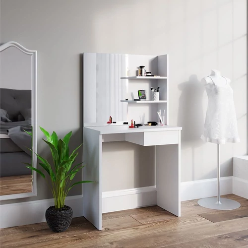 Vicco Dekos fésülködőasztal, 75 cm, fehér