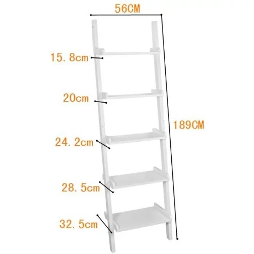 Sobuy létrapolc 189 cm, fehér