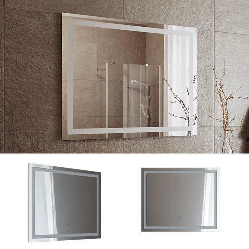 Vicco Viola tükör Led világítással, érintőkapcsolóval, 80x65 cm 