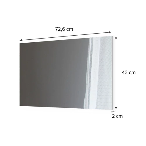 Vicco Viola tükör, fehér, 72,6x43 cm