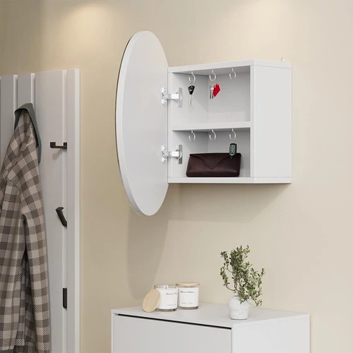 Vicco fehér tükrös fürdőszobai szekrény – 50 × 50 × 17 cm