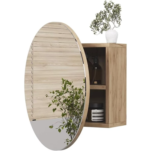 Vicco arany tölgy tükrös fürdőszobai szekrény – 50 × 50 × 17 cm