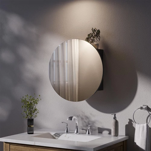 Vicco antracit tükrös fürdőszobai szekrény – 50 × 50 × 17 cm