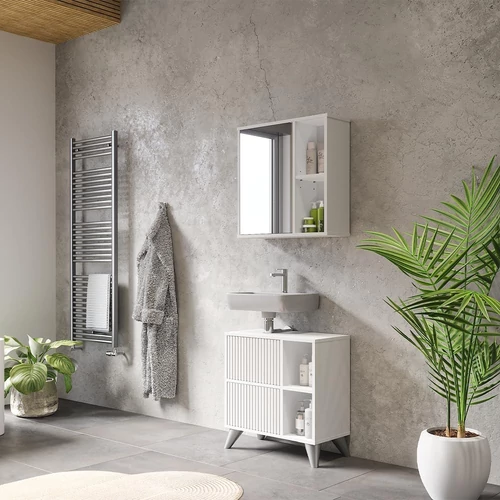 Vicco Leano fehér mosdó alatti szekrény – 60 × 62 × 30 cm