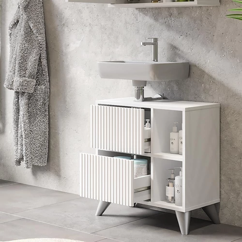 Vicco Leano fehér mosdó alatti szekrény – 60 × 62 × 30 cm