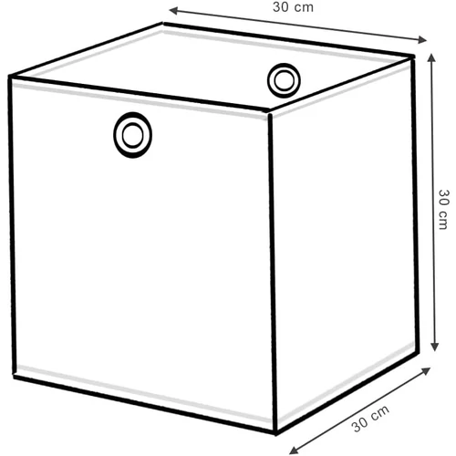 Vicco fekete-virágos2 összecsukható tárolódoboz – 30 × 30 × 30 cm