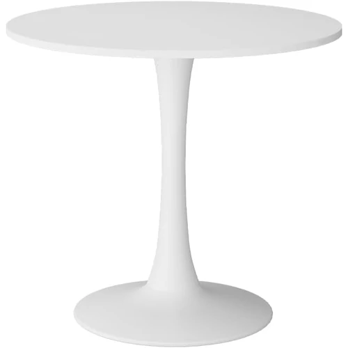 Vicco Carl fehér kerek étkezőasztal – 80 cm