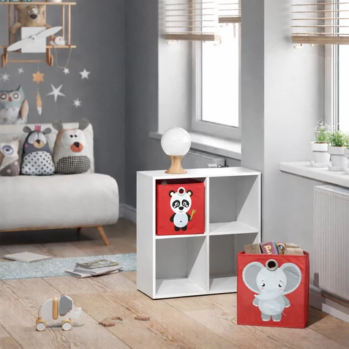 Vicco elefánt-panda összecsukható tárolódoboz – 30 × 30 × 30 cm