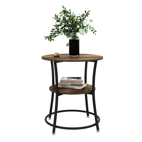 Vicco Quebec kisasztal / dohányzóasztal, 50 cm, rusztikus tölgy