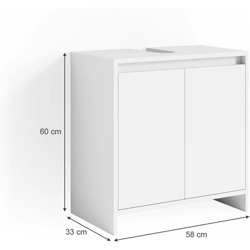 Vicco Emma mosdószekrény, 58 cm, fehér