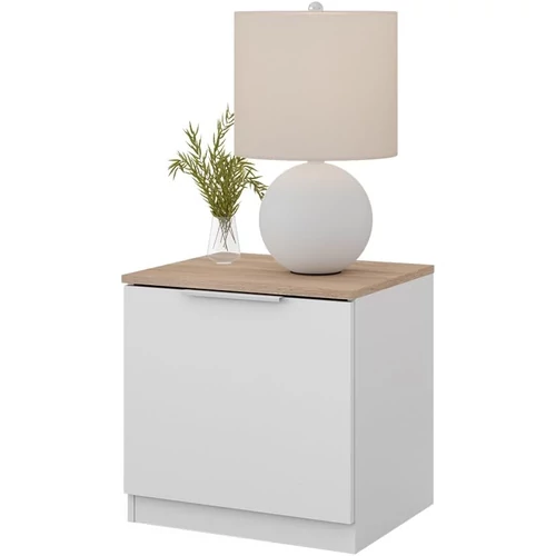 Vicco Betti éjjeliszekrény, fehér-sonoma, 50 cm 