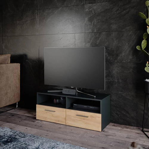 Vicco Diego TV állvány, 95 cm, antracit-tölgy