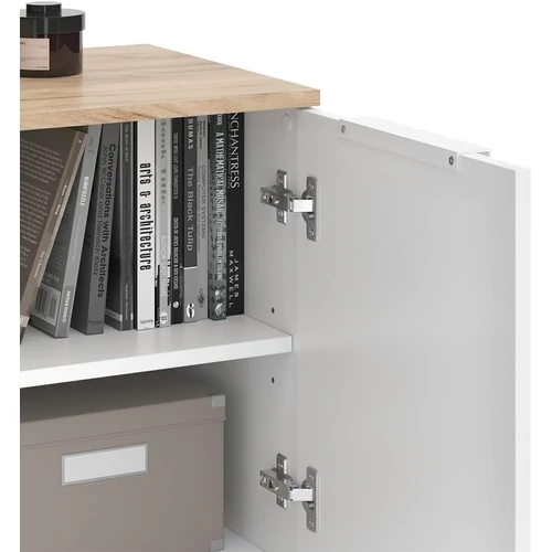 Vicco Wido komód, 80 cm, fehér-sonoma