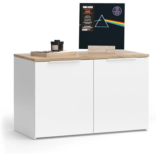 Vicco Wido komód, 80 cm, fehér-sonoma