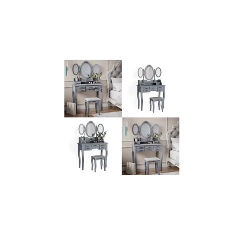 Vicco Diana fésülködő asztal, 90 cm, szürke, B. kategóriás