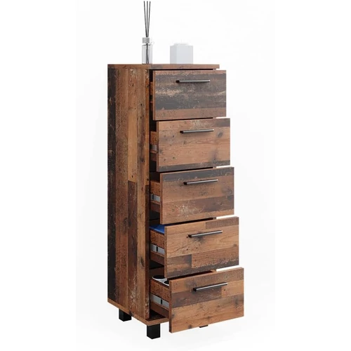 Vicco Ilias midi szekrény, old style, 95 cm