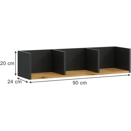 Vicco Tomy – falra szerelhető modern polc 90 × 24 × 20 cm