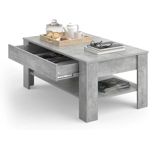 Vicco Milan – Praktikus dohányzóasztal beépített fiókkal, 92 cm
