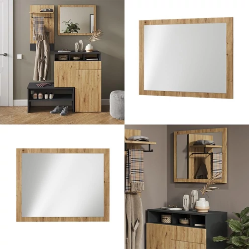 Vicco Selena – Tölgy dekor falitükör, 70 × 55 cm