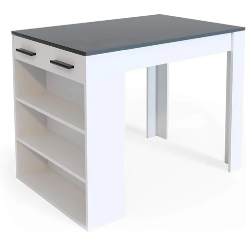 Vicco Repose bárasztal / étkezőasztal, 100 cm, fehér - antracit