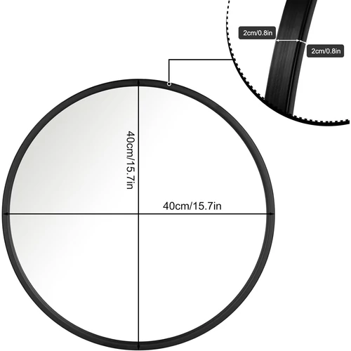 Woltu kerek tükör, 40 cm 