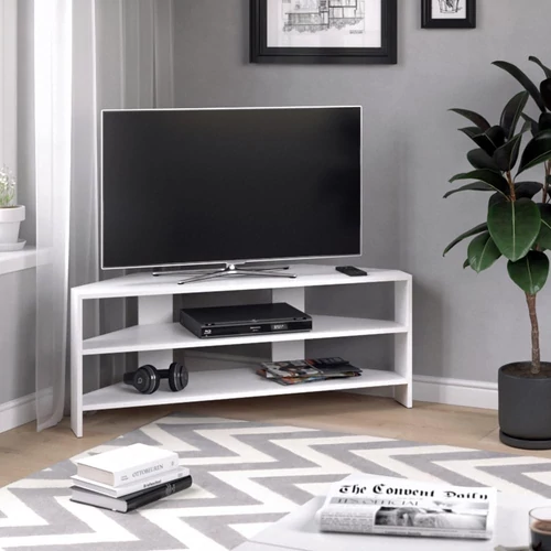 Vicco TV állvány, fehér, 114x45 cm