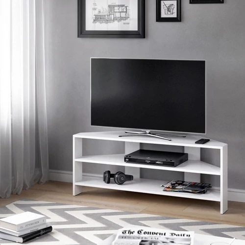 Vicco TV állvány, fehér, 114x45 cm