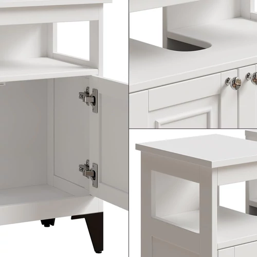 Vicco Vanity fehér fürdőszobai mosdószekrény–60×65×30 cm