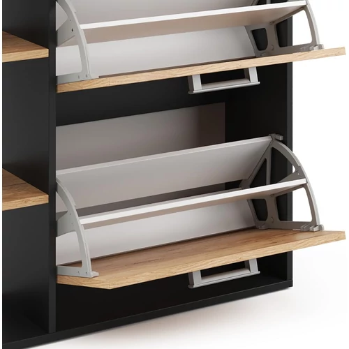 Vicco Orlando arany tölgy/antracit cipőszekrény – 80 × 90 × 24,2 cm