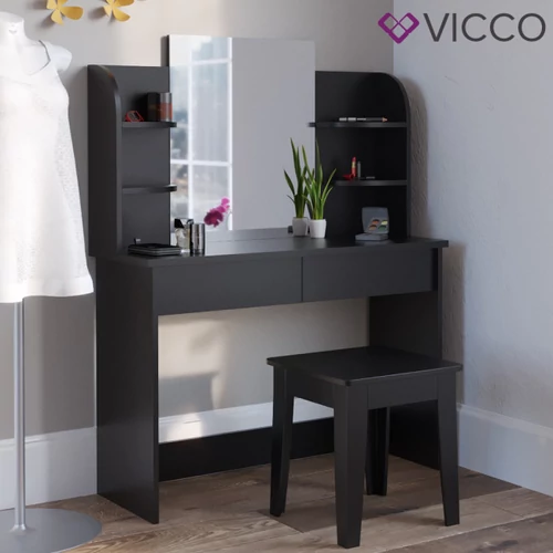 Vicco “Charlotte” 1471 fésülködőasztal, fekete