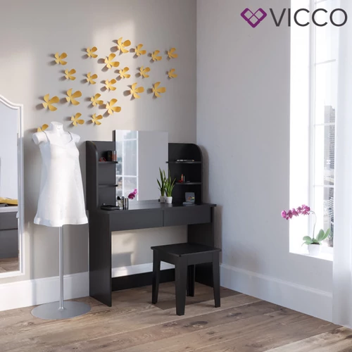 Vicco “Charlotte” 1471 fésülködőasztal, fekete