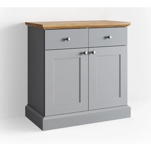 Vicco “Cambridge” 2137 komód, szürke-tölgy, 83×83,5×43,5 cm