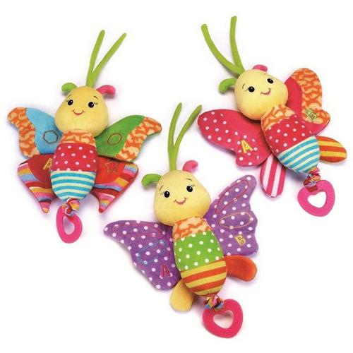 Lelly felhúzható zenélő pillangó babajáték, 32 cm (785103)