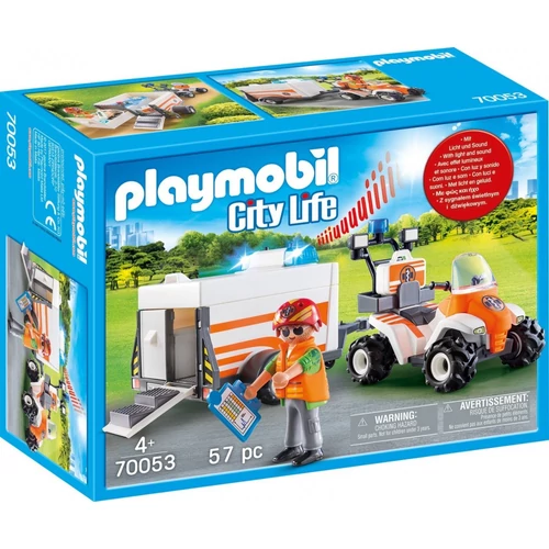 PLAYMOBIL - MENTŐ QUAD UTÁNFUTÓVAL (70053)