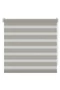 Decosol 90x190 cm sávos roló, dupla roló, zebra roló fúrás nélkül, szürke