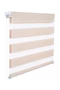 Woltu 45x150 cm sávos roló, dupla roló, zebra roló, fúrás nélkül, natúr